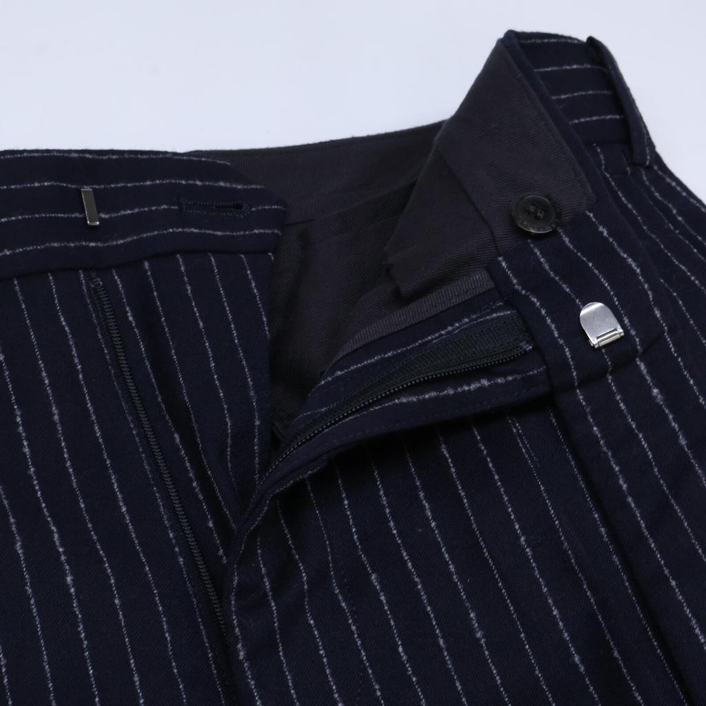 JOHN LAWRENCE SULLIVAN 2B010 13-05 Navy Striped Slacks Bottoms 34 NavyUsed