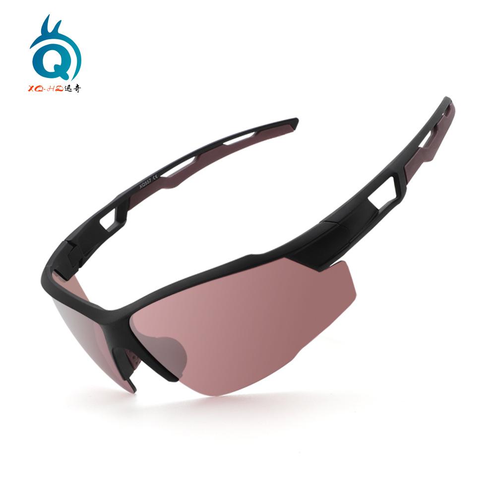 New European and American outdoor cycling glasses High-definition windproof colorful fashion half-frame UV protection goggles