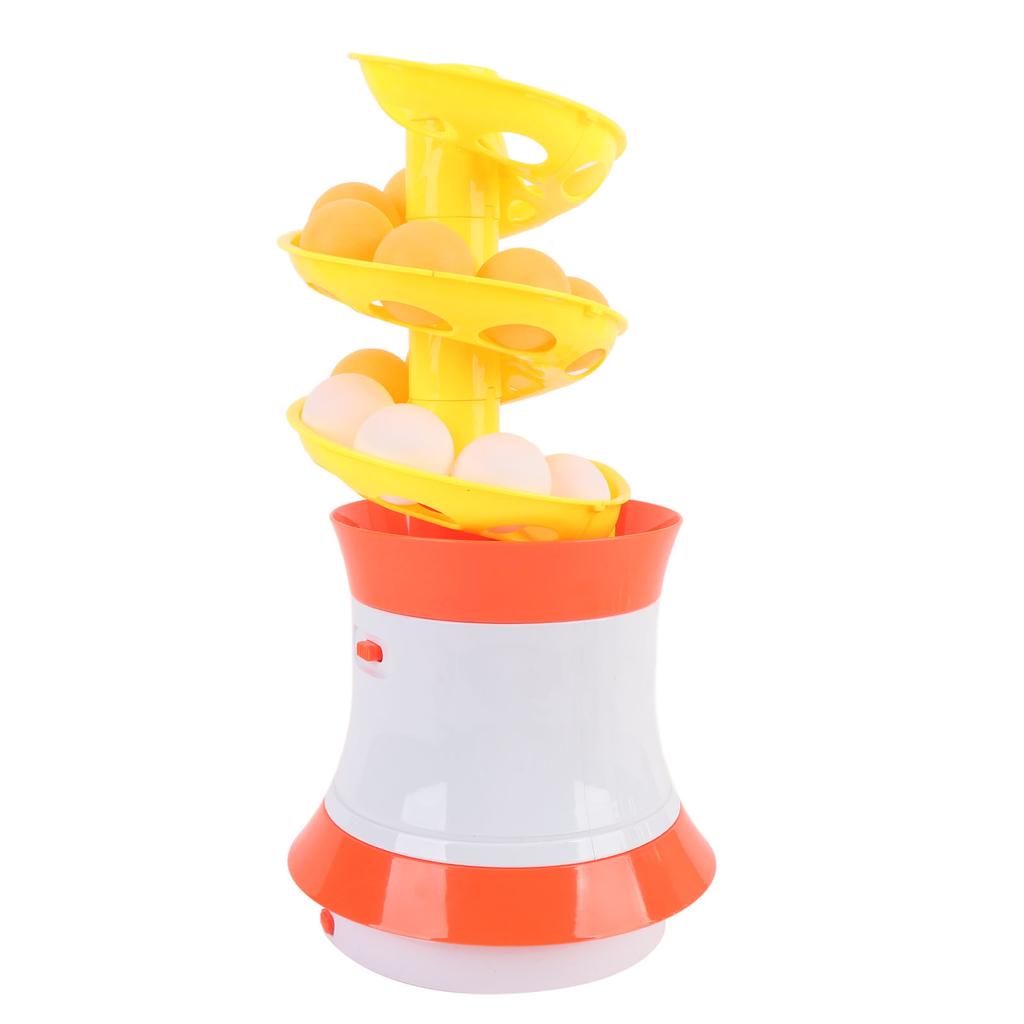 Table Tennis Serve Machine Portable Table Tennis Trainer Balls Automatic Rotating Launcher Training Machine with 16 Balls for Beginners