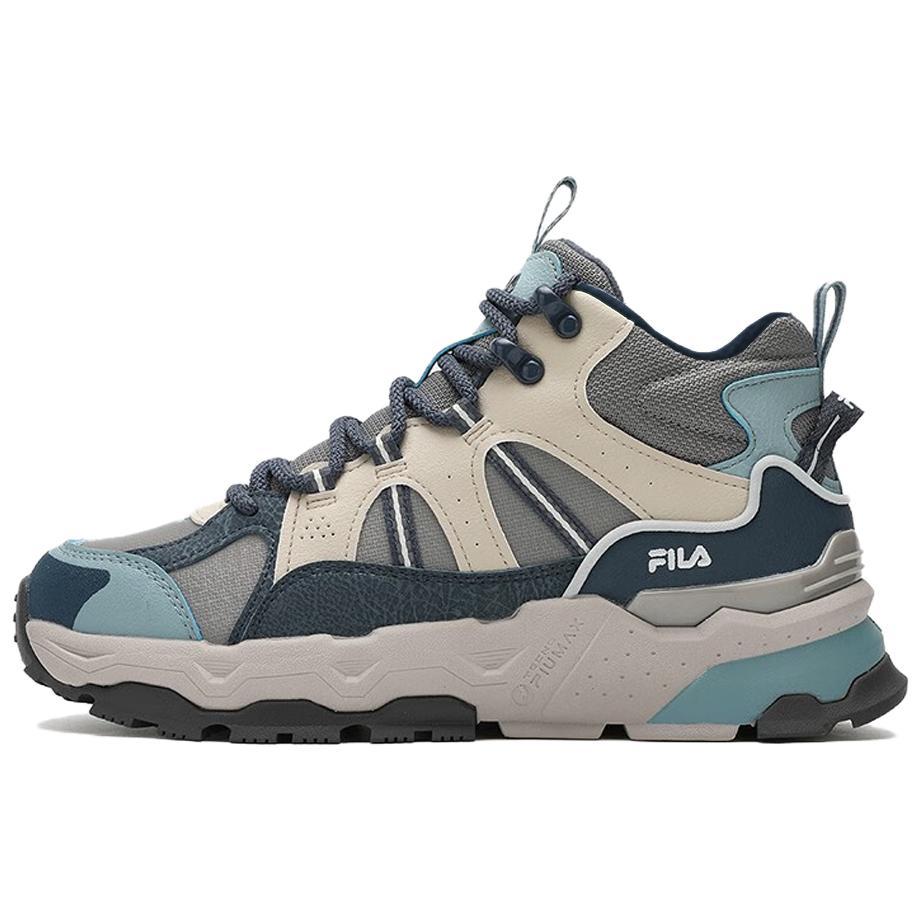 Fila Retro Fashion Casual High-Top Dad Shoes Women Sneaker Gray Blue F12W342129FFO