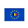 Belgium EU Flag European Union Stars Banner 2x3ft 3x5ft for Home Yard Patriotic Wall Decor