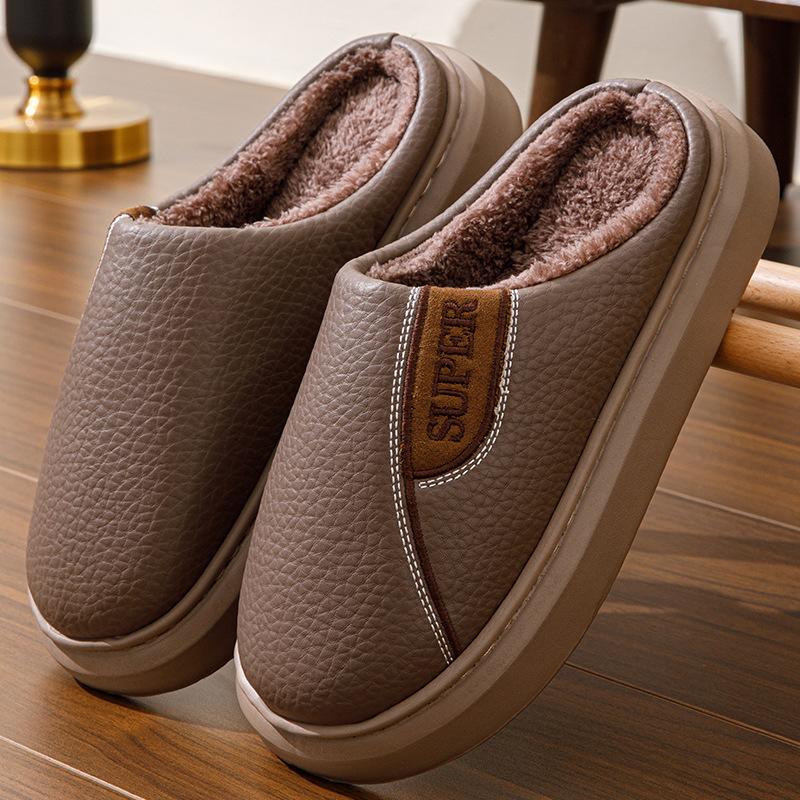 Winter cotton slippers men's special new home indoor non-slip warm cotton shoes with velvet thick soles