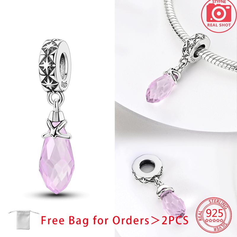 Zircon Moon Stars Planets Pendant Charm Bead Charms Bead Charms Compatible With Do It Yourself Women Copper Jewellery Authentic Bracelets Necklaces Fi