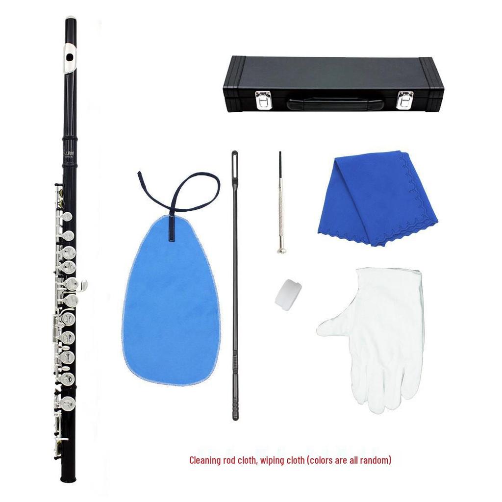 LADE 16-Hole C Key Colored Flute for Children, Students, & Adults - Professional Western Musical Instrument.