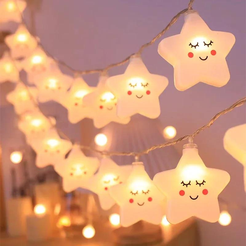 LED String Light USB/Battery Powered Star Garland Lamp Living Room Outdoor Garden Camping Wedding Party Birthday Decor Lamp