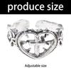 Modern Love Crosses Statement Ring Trendy Minimalist Finger Rings Jewelry For Casual Or Formal Occasions Gift