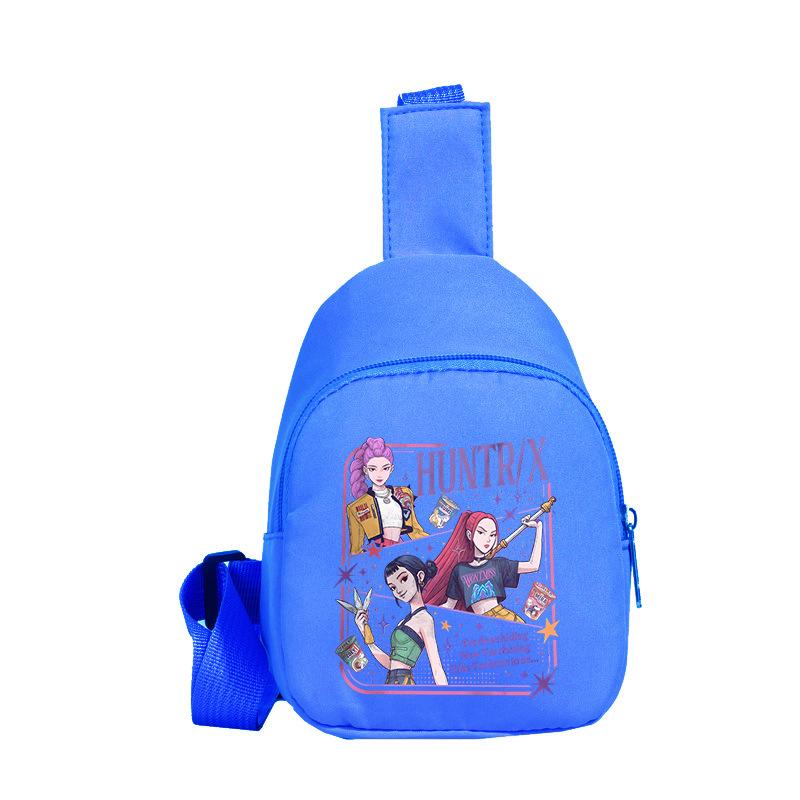 Children'S Breast Bag Animation Cartoon Peripheral Printing Casual Shoulder Bag Going Out Portable Messenger Bag