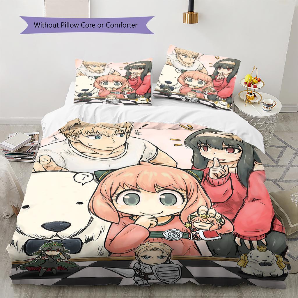 SPY×FAMILY Soft Comfortable Duvet Cover, Kids Bedding Set Gift, Size Multiple Sizes -HE1
