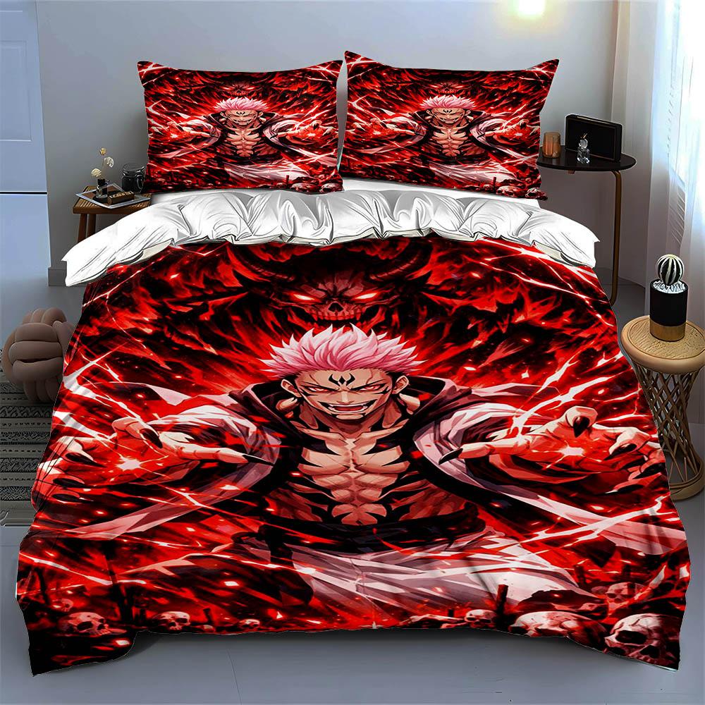 Fiery Character Design. Bedding Duvet Cover Sets Duvet Covers Pillowcases Gifts (1 * Duvet Cover 2 * Pillowcases, Without Duvet Insert)