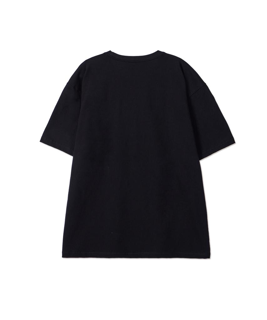 BY.L Pretzel Flag Short Sleeve T-Shirt Black