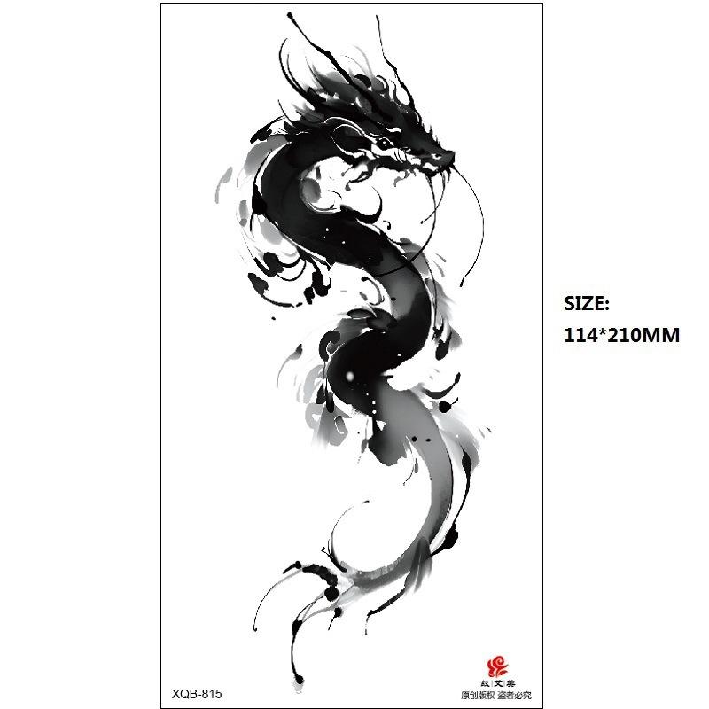 Men'S Auspicious Animal Hand-Painted Color Temporary Waterproof Tattoo Sticker Simulation Tattoo Sticker