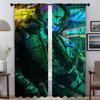 Cybernetic Robots Elegant Room Curtains for Living Room Window Curtain Shades Partition Tulle for Bedroom Home Interior Curtains
