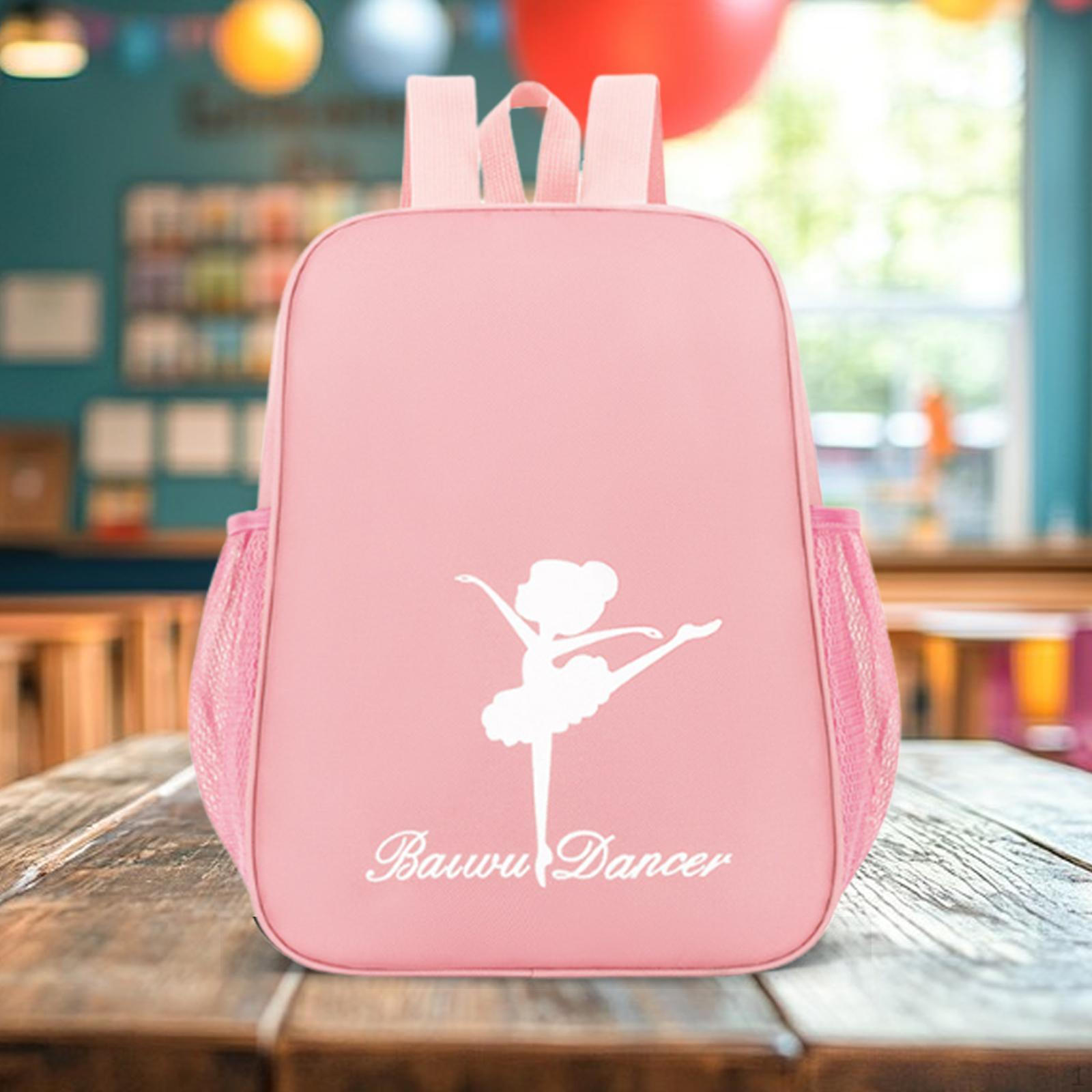 

Рюкзак для балета, танцев, гимнастики, спортзала, плавания, уикендер для девочек светло-розовый