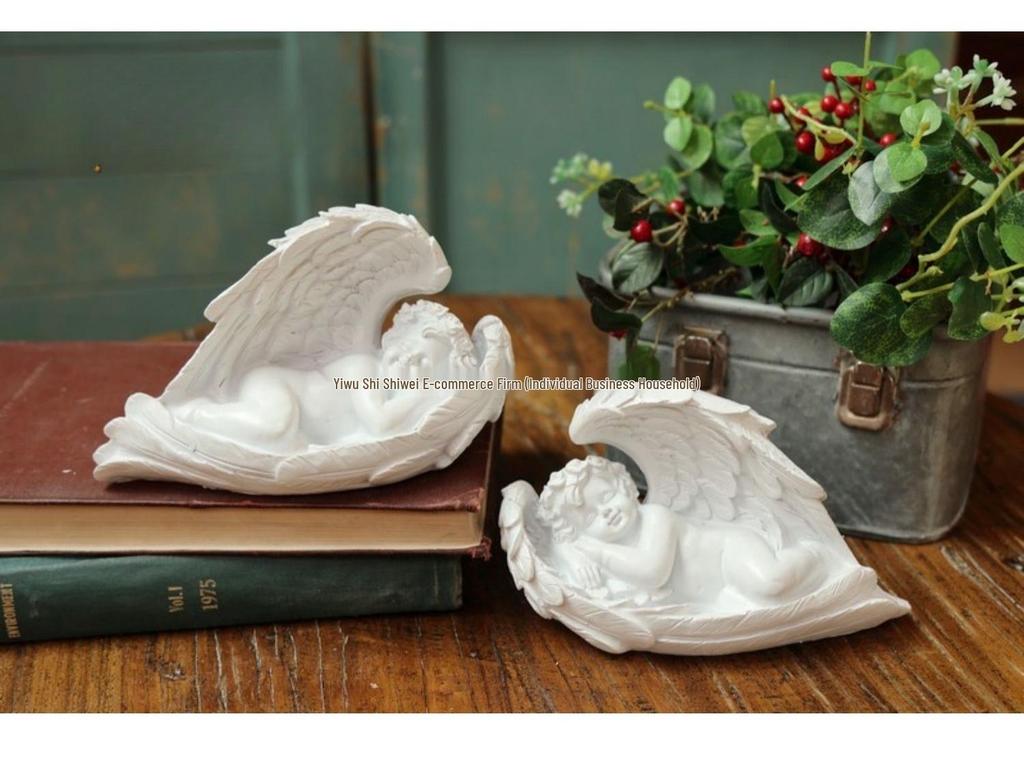 Europäische Klassische Engels Gartenkunst & Geschenk Dekoration