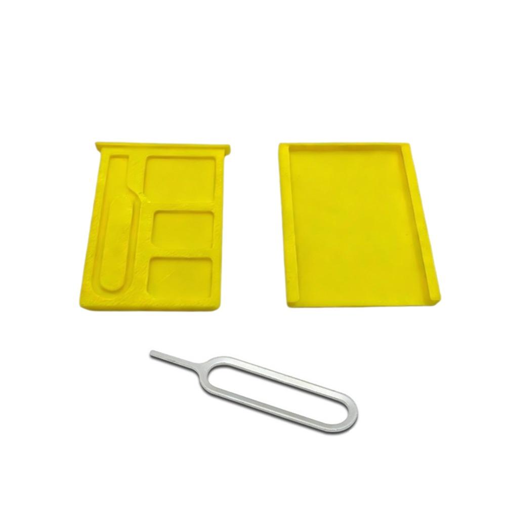 1PCS with Eject Pin 3D Printed SIM Card Storage Box Shockproof 2-Slots SIM Card Memory Card Storage 1-Slot TF Card