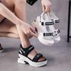 Sports sandals women's new summer versatile fish mouth wedge heel muffin thick-soled dad high-heeled women's shoes