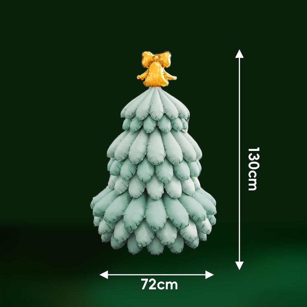 Inflatable Christmas Tree Scene with Matte Balloons for Shopping Mall Window Display Prop