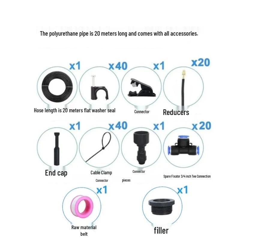 Adjustable Rotating Copper Nozzle for Watering, Irrigation, Humidification, and Cooling