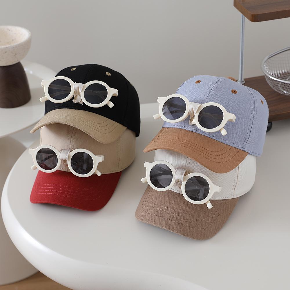 Kids' Color Block Sun Protection Duckbill Baseball Cap