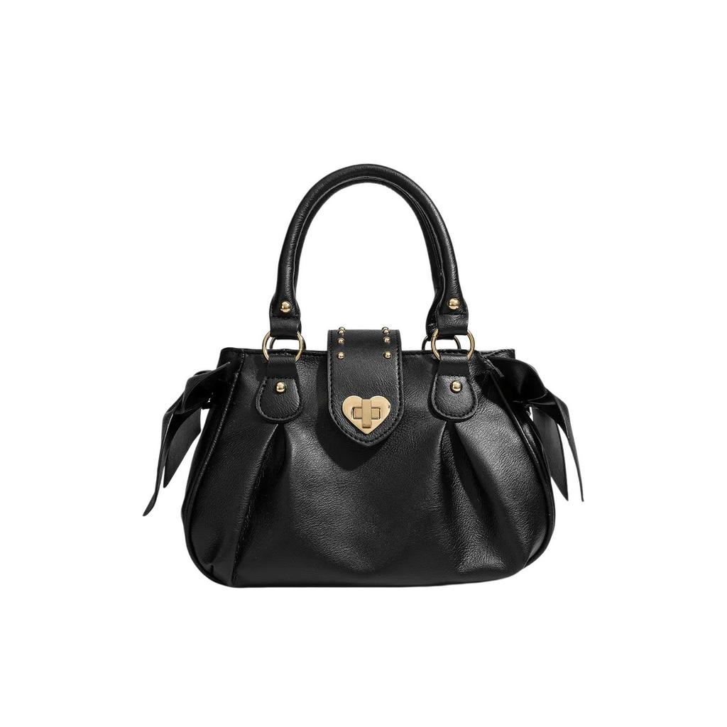 Retro Commuter Shoulder Bag - Solid Color Niche Design for Women