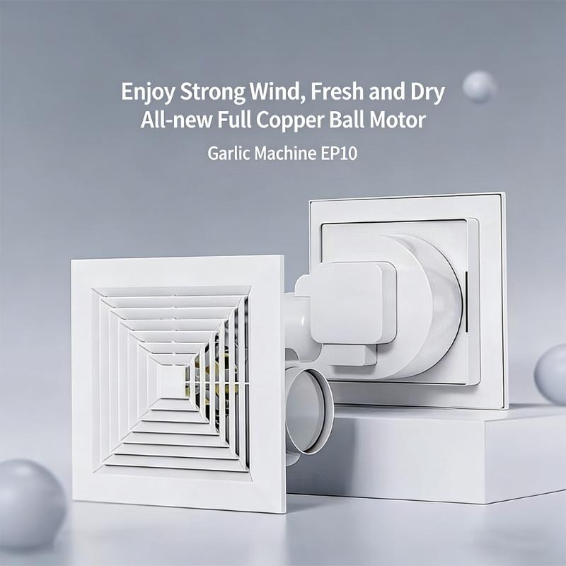 10 Size Bathroom Exhaust System With Effective 150m³/H Circulation For Fast Moisture And Odor Removal