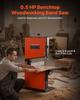 Band Saw, 229 mm, Woodworking Benchtop Bandsaw with 373W 1/2 HP Motor, 90 mm Max Cutting Height, 300 x 300 mm Cast Aluminum Table, 0-45° Tilting