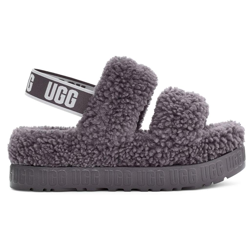 UGG Oh Fluffita Sandals Gray Women's 1120876-SHA