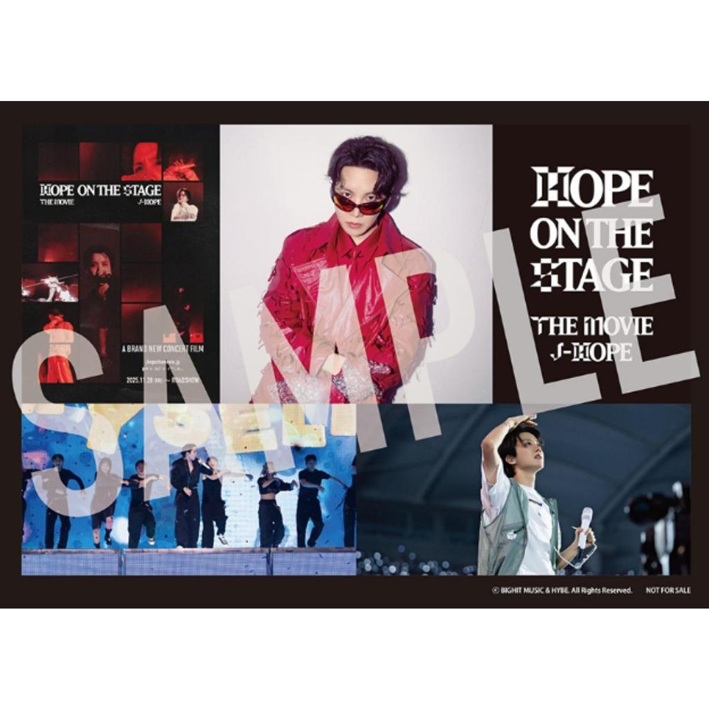 BTS j-hope Turné 'HOPE ON THE STAGE' FILMEN JAPAN Förmåner FOTOKORT DEKAL FILM OFFICIELL