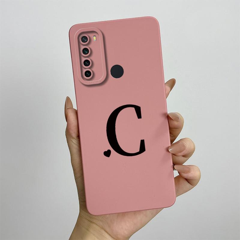 For Xiaomi Redmi Note 8 Case Redmi Note 8T Cover Redmi Note 8 Pro Cases Luxury Letters Square Phone Case Shockproof Back Cover