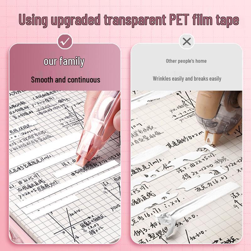 Changli Click-type Portable Correction Tape with Replaceable Core - High-Quality Japanese White-out Tape