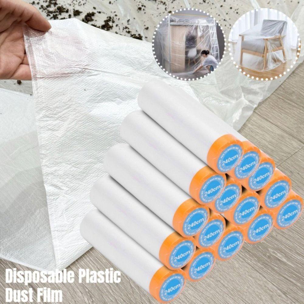 10M/Roll Disposable Furniture Protective Film Dust-proof Household Masking Film Cabinet Dust Cover