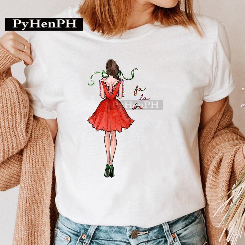 Summer Christmas Elk Printed T-shirt for Men Women Cotton Loose Round Neck Short Sleeve T-Shirts Unisex