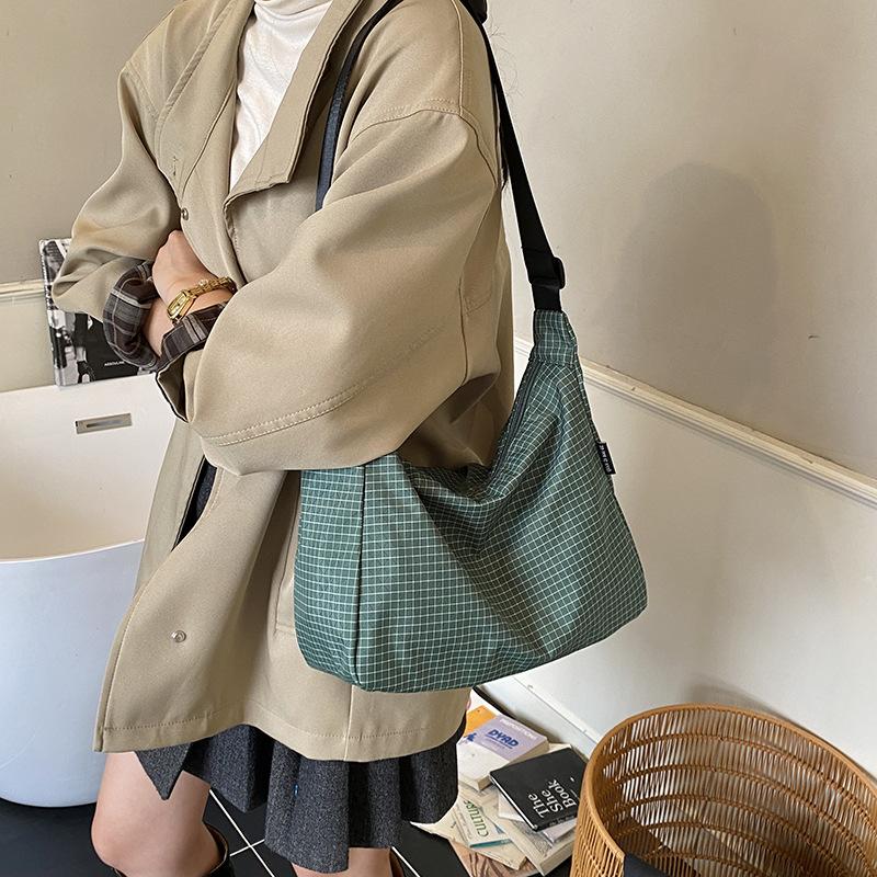 Japanese Large-capacity Bag Women's 2025 New Trendy Fashion One-shoulder Autumn Casual Casual Crossbody Sports Cloth Bag