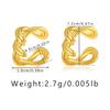 Minimalist Ins Style Brass Gold Plated Geometric Ear Cuff For Women