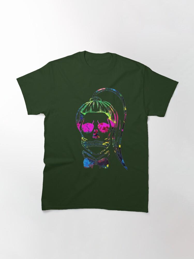 Lady Gaga Born This Way Neon Paint Skull Classic T-Shirt