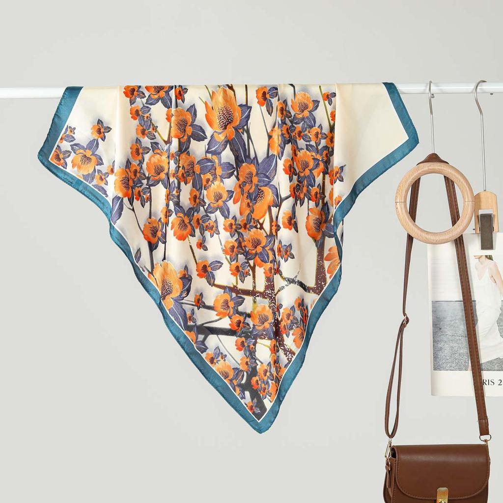 70CM Ladies Fashionable Silk-Feel Small Square Scarf