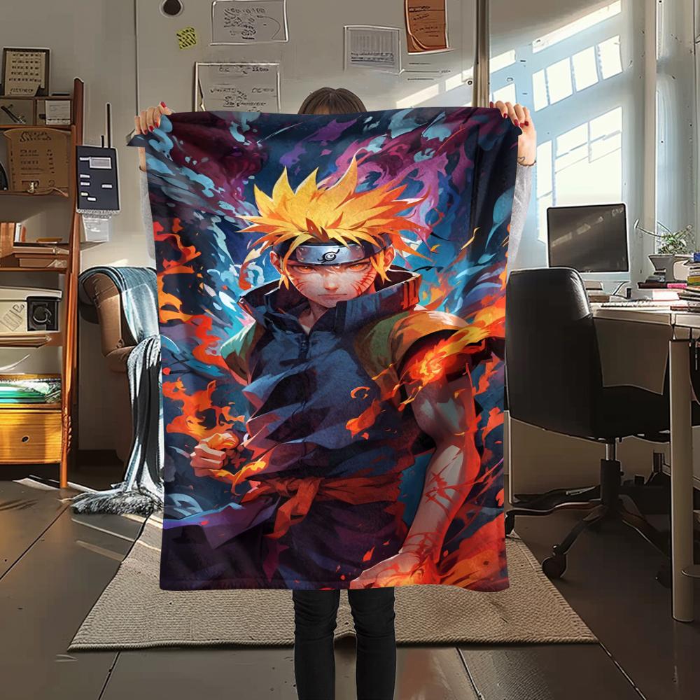 1 pièce Couverture en Flanelle Imprimée Dessin Animé, Haute Qualité Confortable pour Toutes les Saisons, Décoration de Maison, Chaleur et Confort, Parfait pour un Cadeau de Noël ou d'Anniversaire