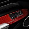 2pcs Car Window Lifting Switch Control Decoration Cover Trim for Ford Mustang 2015- Auto Accessories Carbon Fiber