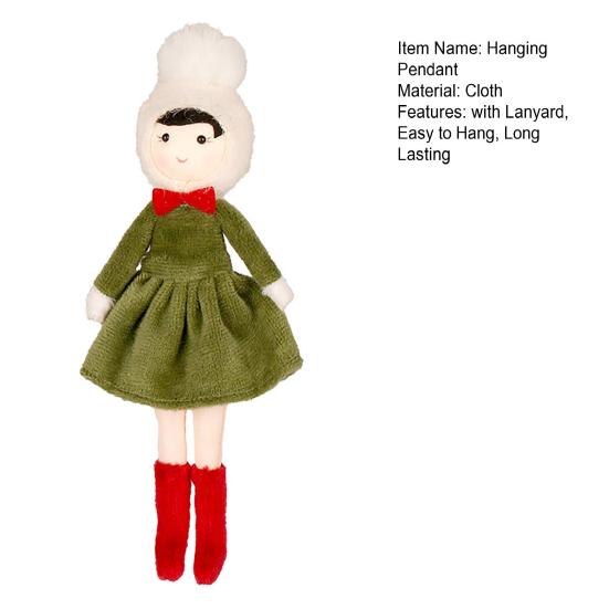 Christmas Doll Pendant Hanging Ornament with Lanyard Easy To Hang