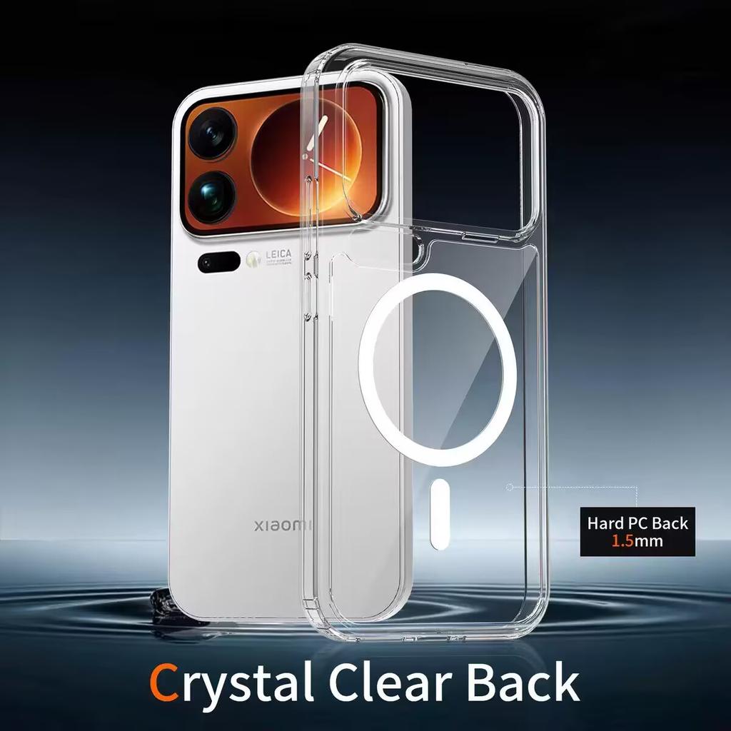 Armor Matte Translunt For Magsafe Phone Case For Xiaomi 17Pro MAX Magnetic Wireless Charge Cover For Xiaomi 17 Case