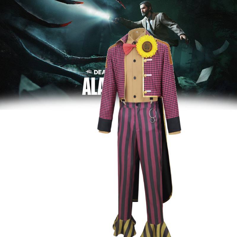 Dead By Daylight Clown Cosplay Costume Full Set With Printed Design For Cosplay Fans