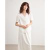 Demana Linen-Cotton Blend Lace Embroidered Two-Piece Set