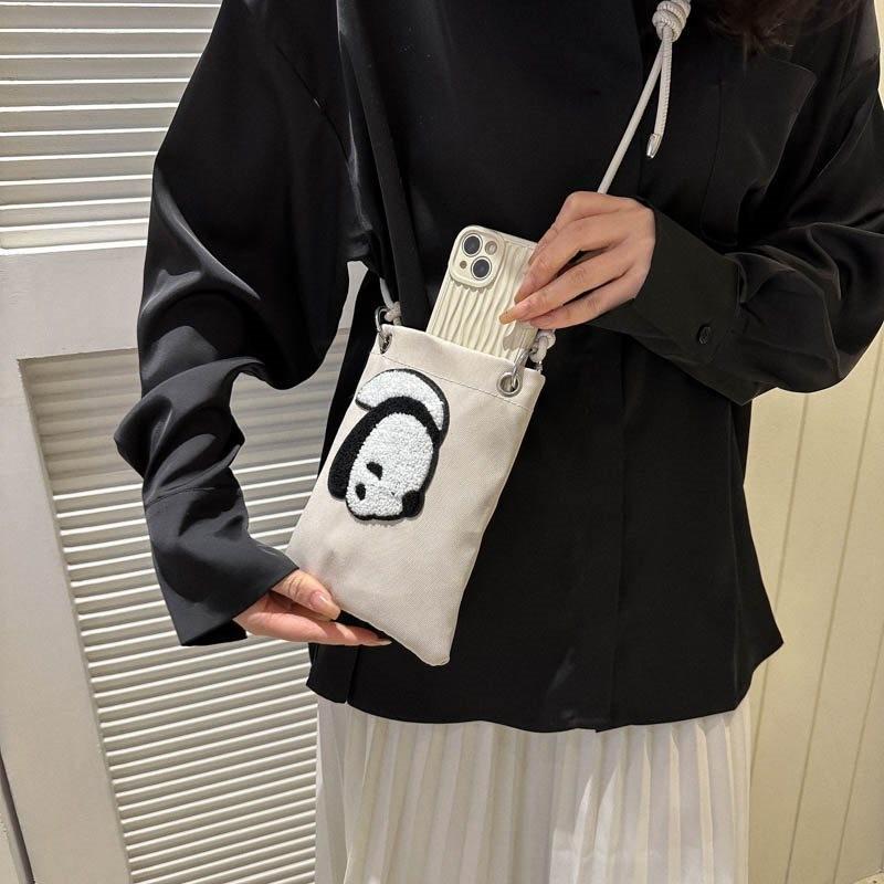Adorable Panda Mini Crossbody Bag Cute Stylish Shoulder Bag For Students In Various Colors