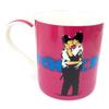 Les Trésors De Lily [Q8814] - Pink 'Banksy' Porcelain Mug (kissing London Cops) - 90x85 Mm