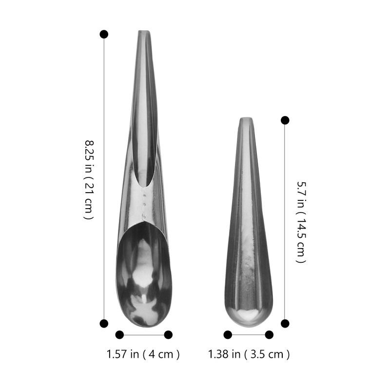2Pcs Stainless Steel Bird Feed Scoop Parrot Feeding Tool Cage Food Added Feeder Bird Supplies Feed Scoop Pet Food Shovel
