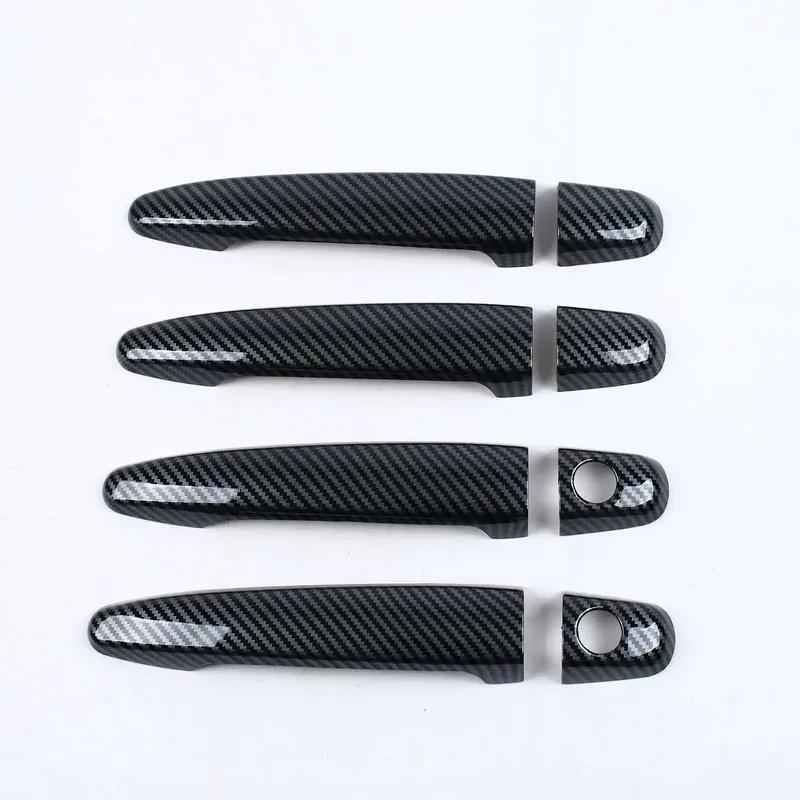 For Toyota Land Cruiser Prado 120 J120 LC120 2003 2004 2005 - 2008 2009 ABS Glossy Black Door Handle Cover Trims Car Accessories