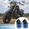 ABSOPRO Air Filter Cleaner for Most Dirt and Race Blue of Vent, 42mm/1.65" 110-125cc Motorcycles, ATVs, Mopeds, Bikes, Bikes, (Set 2)