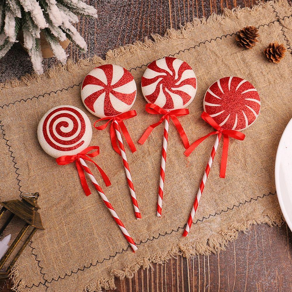 Large Christmas Lollipop Pendant Cartoon Xmas Candy Hanging Decor  Merry Christmas Decoration