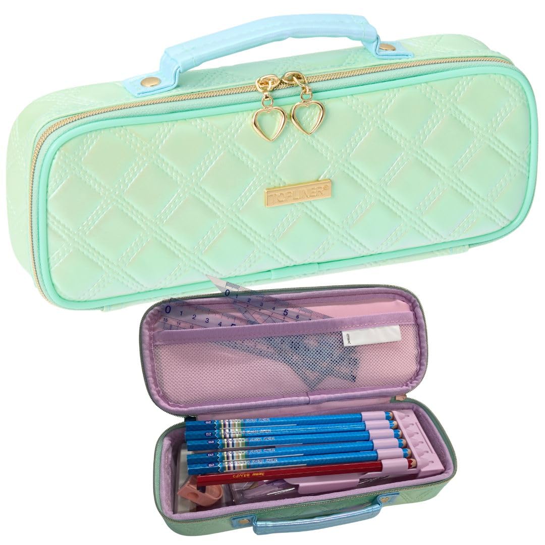 Raymay Fujii Topliner Quilted Pen Green FSB1391M Case,