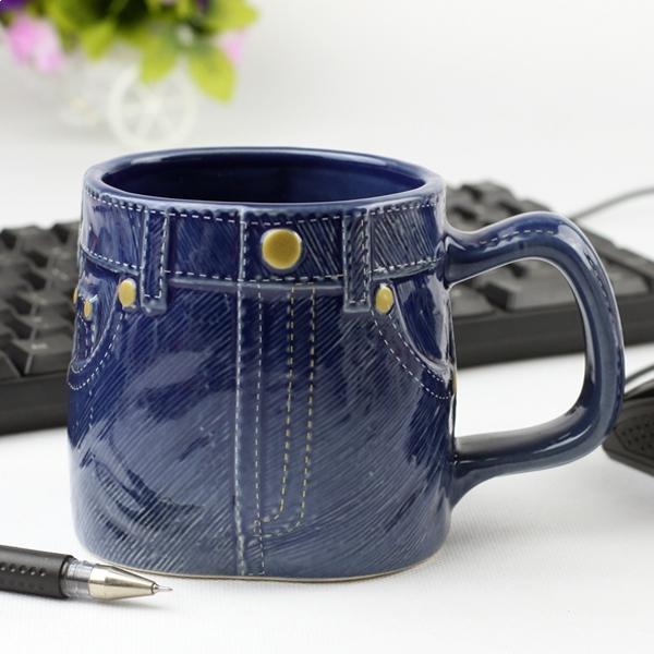 Original Mug Blue Jean Denim Cup Pants